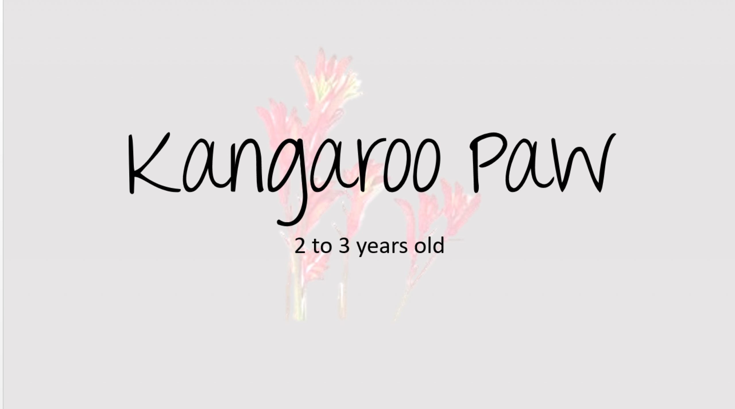 Kangaroo Paw Title