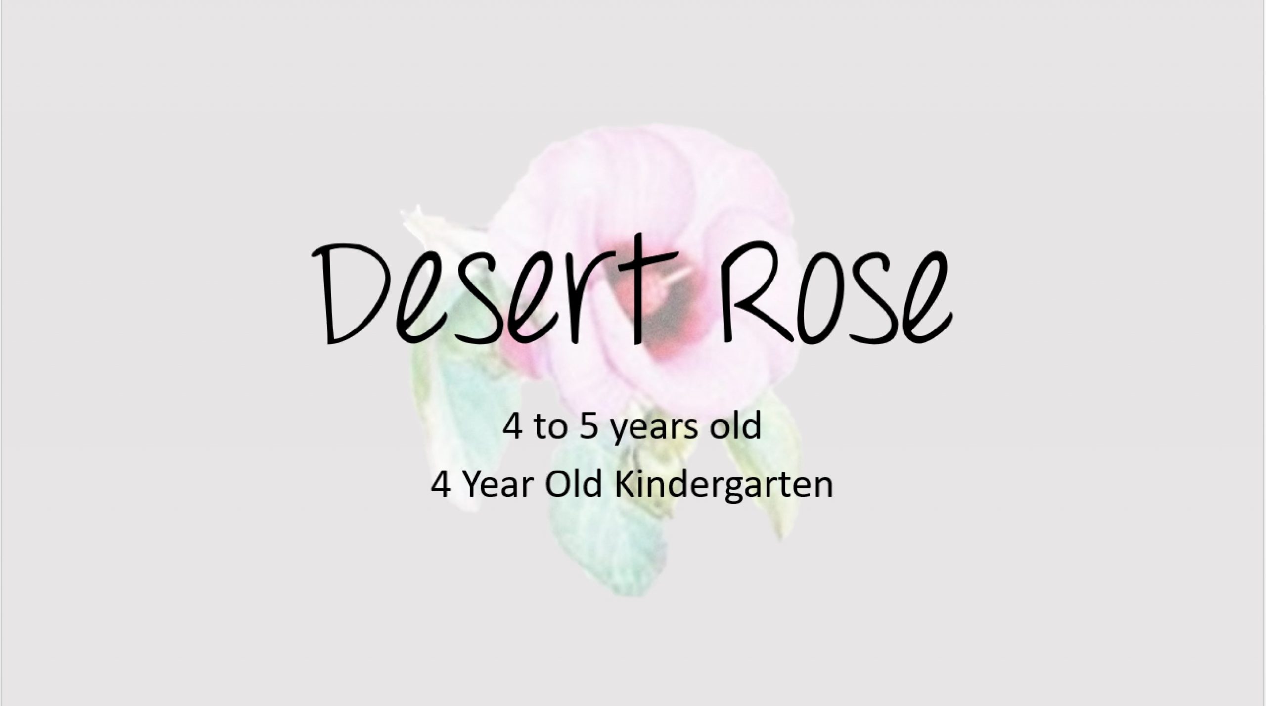 Desert Rose Title